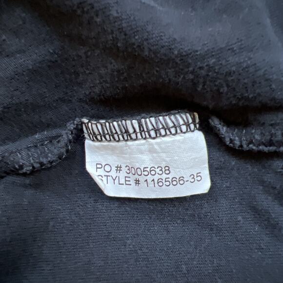 Doc & Amelia Tee Shirt Mens Large Black Embroidered X Logo Basic Cotton Top - Picture 9 of 9